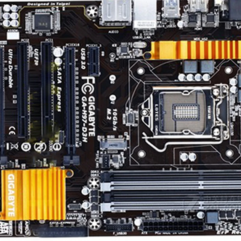 H97D3H Desktop Mainboard Systemboard Used Integrated Graphics GA-H97-D3H Motherboard For Intel H97 DDR3 USB3.0 32GB