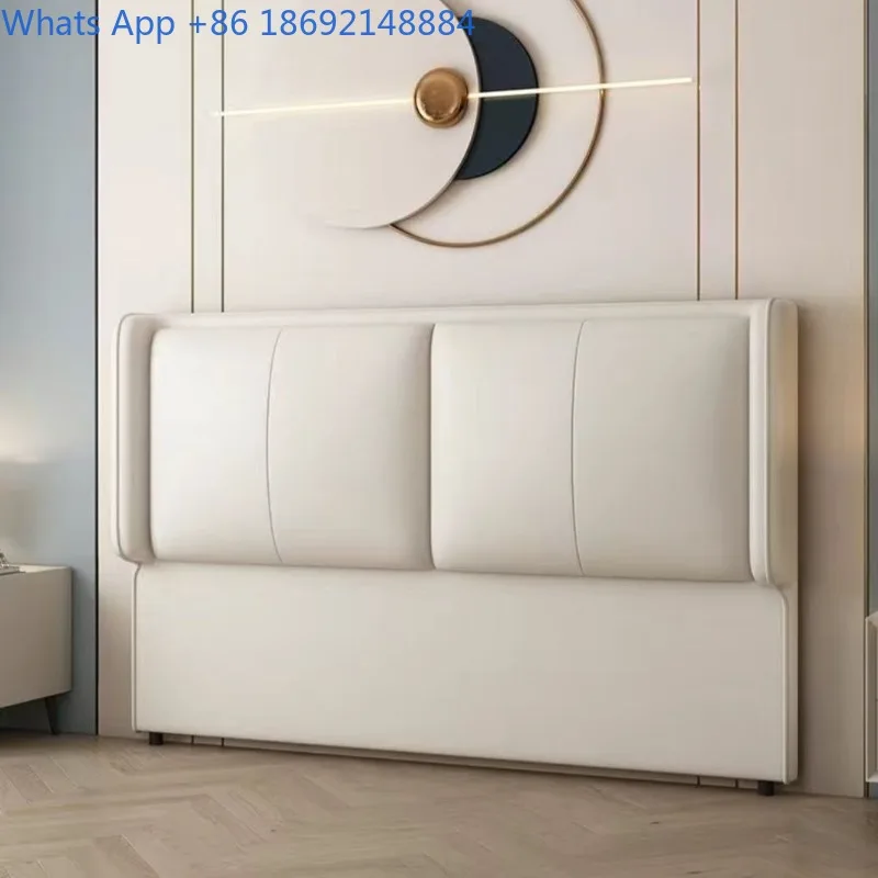 Soft Cushion New Style Solid Wood Light Luxury Floor Modern Technology Simple Super Bed Headboard Cover