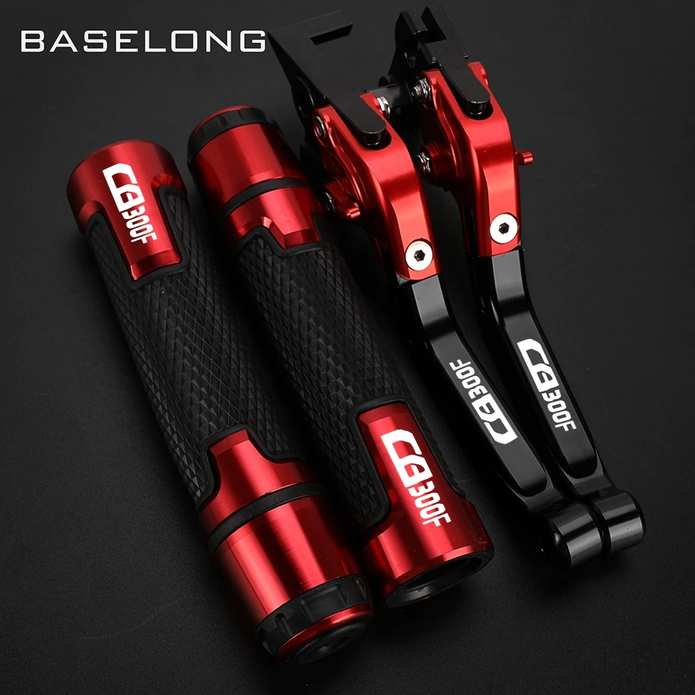 

CB300F Motorcycle Aluminum Adjustable 2014-2018 2017 2016 2015 FOR HONDA CB 300F Brake Clutch Levers Handlebar Hand Grips Ends