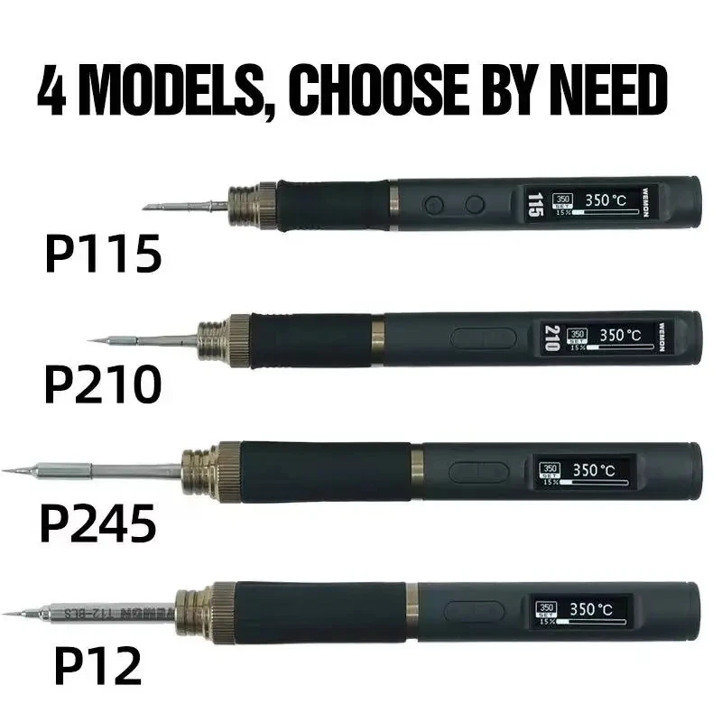 

Женская портативная зарядка типа C P210/P245P115/P12, индукционная ручка для сна, автоматический режим ожидания, прецизионный сварочный инструмент T210/115/245