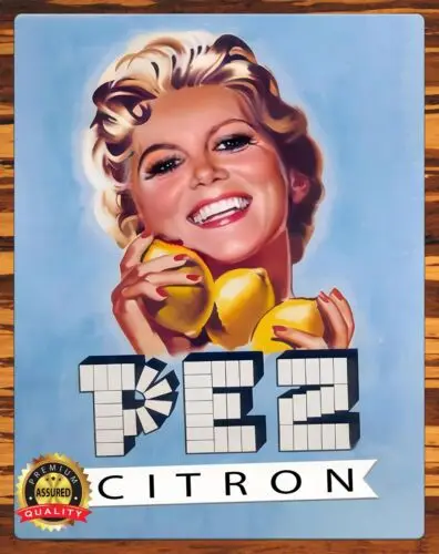 Pez - Citron - Restored - 1950s - Metal Sign