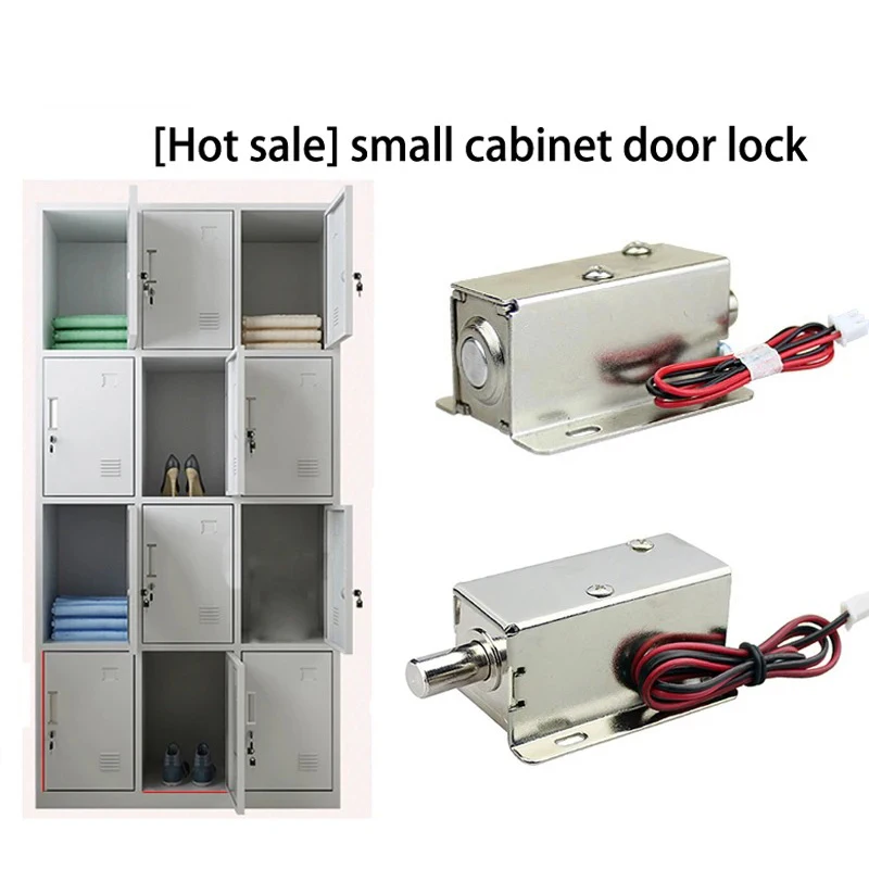 12V Of 24V Dc Mini Elektrische Metalen Kleine Bout Slot Magnetisch Voor Lade Locker Kast