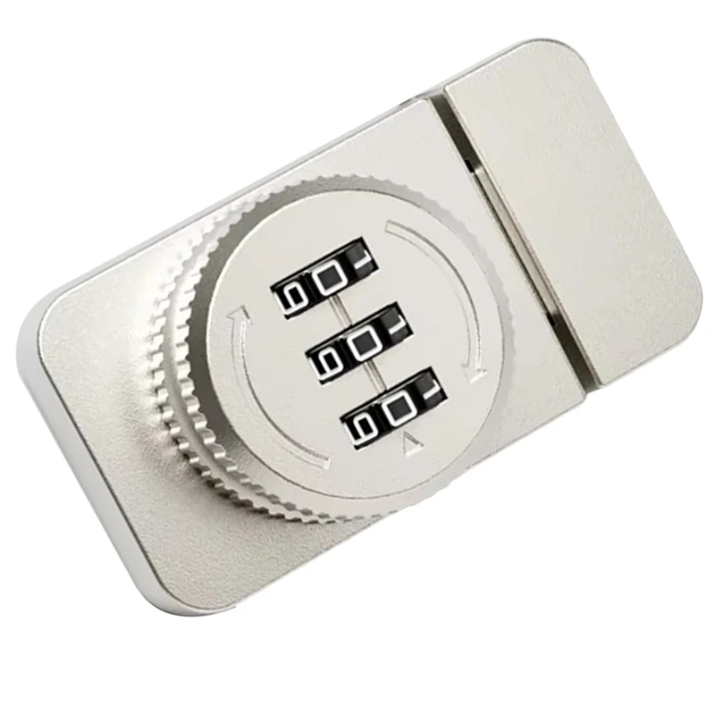 Keyless Combination Lock No Punching Password Display Case Lock Buckle Locker Hardware Glass Cabinet Door Lock