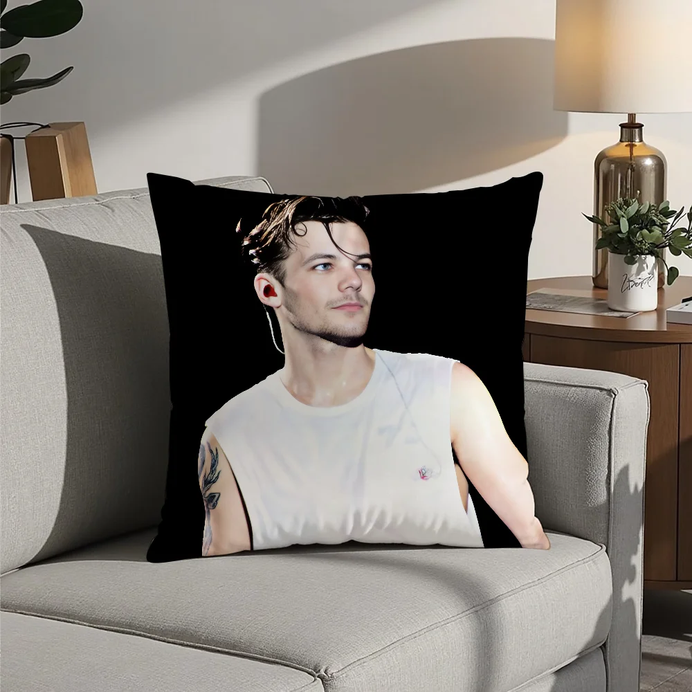 

L-Louis Hot Singer T-Tomlinsons Pillow Case Plush Fabric Soft Pillowcase Double Sided Print Cushion Cover Household Gifts