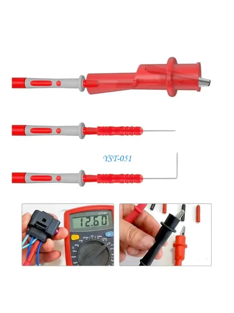 

E15A 2mm Socket Connection Wire Insulation Piercing Probe Test Clip for Car Circuit