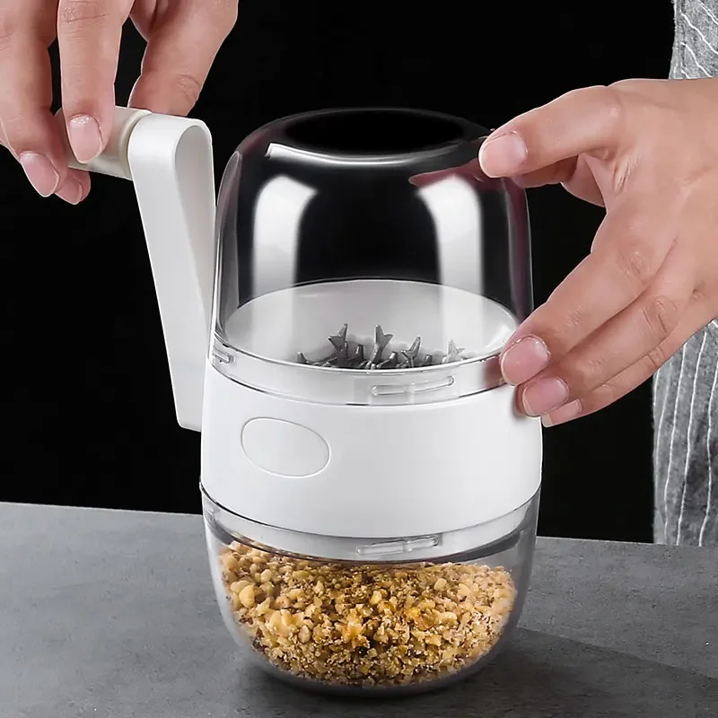 Nut Shredder Peanut and Walnut Shredder Tool Simple Household Creative Hand-operated Garlic Shredder Baby Auxiliary Food Machine