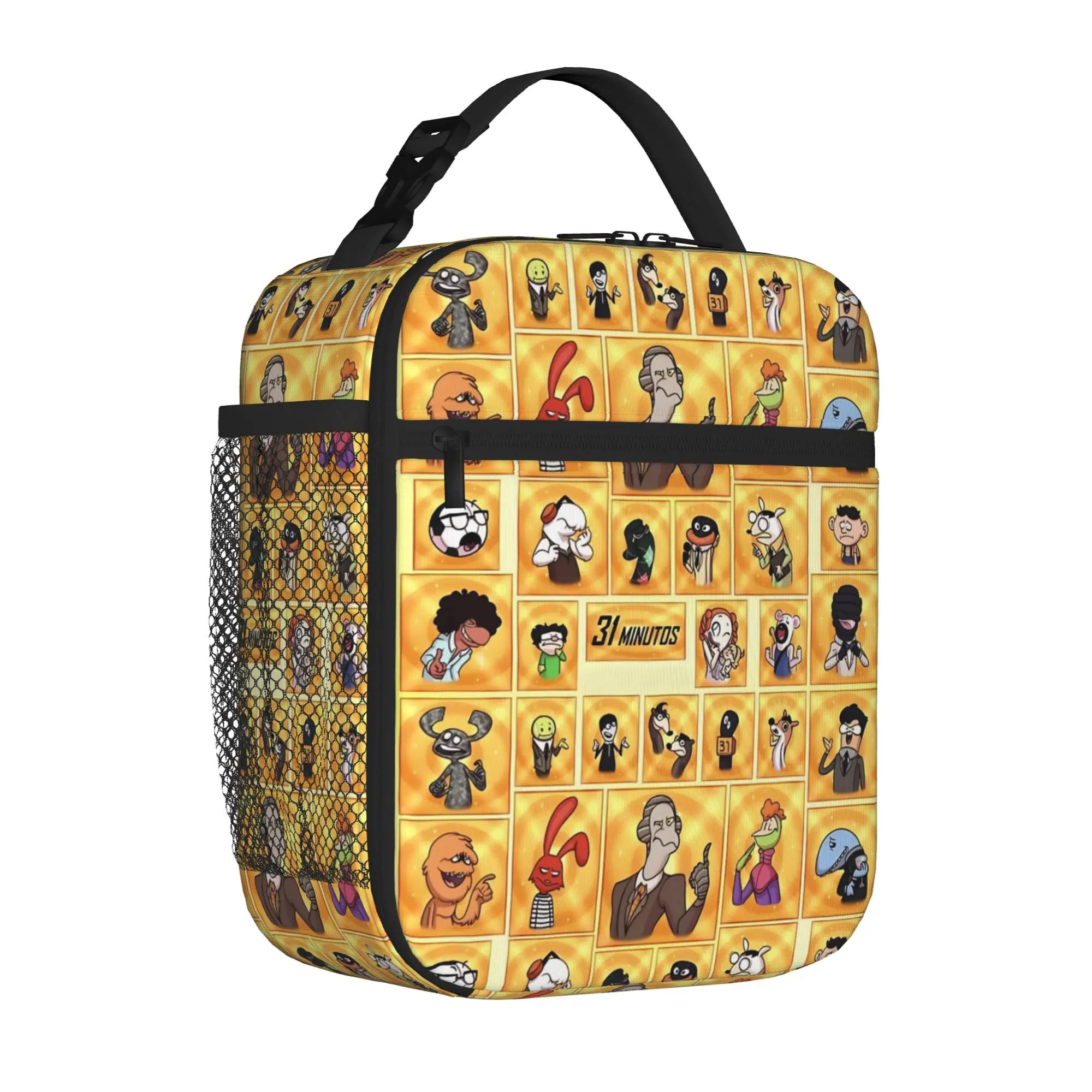 31 Juan Carlos Bodoque Rabbit Minutoses Tote Thermal Cooler Bag Cartoon Journalist Reusable Insulated Lunch Bags Food Box School