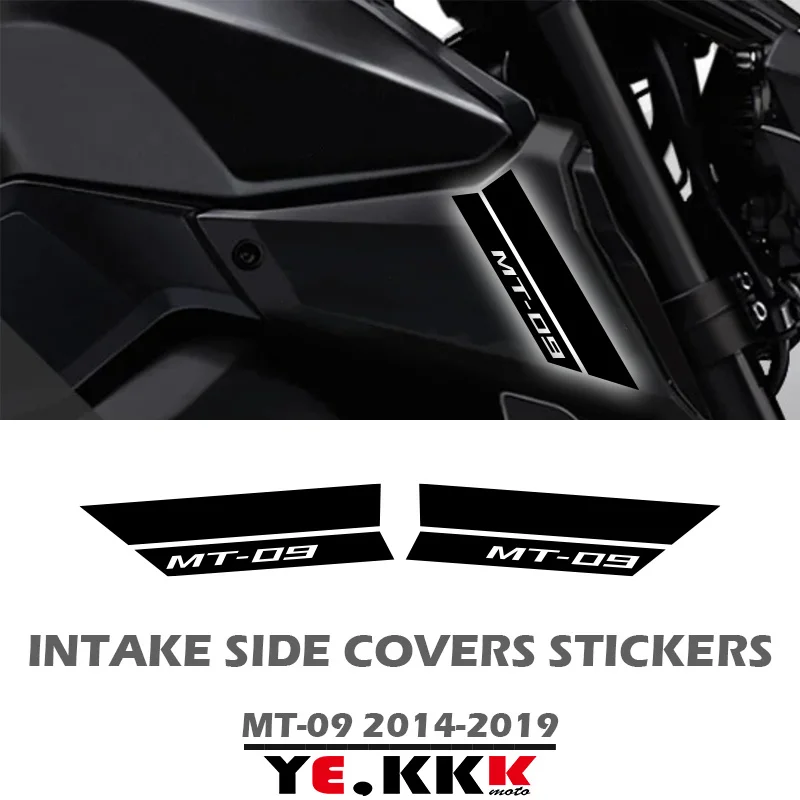 

Обтекатели, наклейки с вырезами на заказ 2014-2019 для YAMAHA MT09 MT-09 FZ09, воздухозаборная боковая Обложка, Набор наклеек