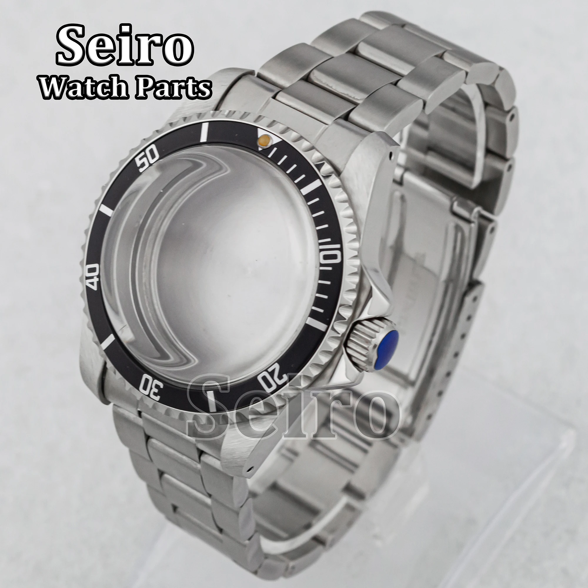 Vintage Restro 39MM NH35 Case Stainless Steel Oyster Strap Arcylic Bubble Glass for SUB NH36 Movement 100M Waterproof MOD Parts