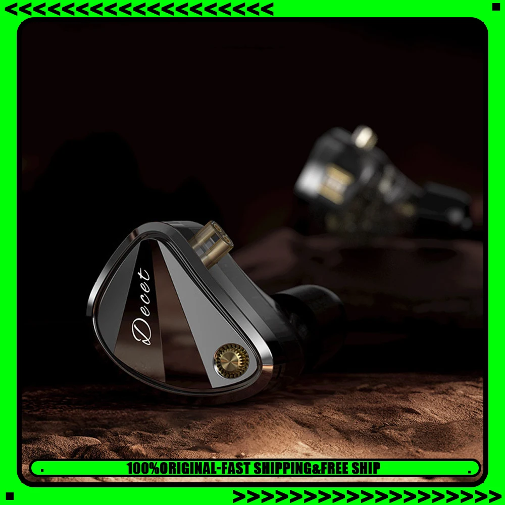 

KZ Decet Adjustable Earbuds 10 Unit Upgraded Drive 5DD Dynamic Drive Earphones HIFI Gaming Music in Ear Wired Headphones