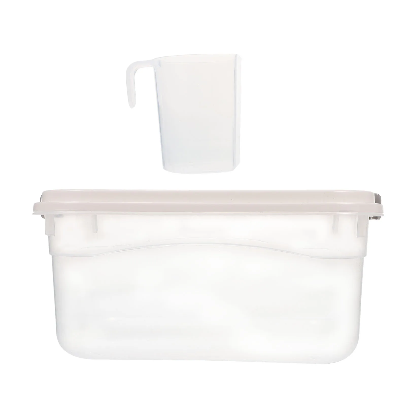 

Plastic Home Kitchen Rice Box Large Capacity Sealed Storage Container Moisture Proof Grain Organizer Home Kitchen Rice Box