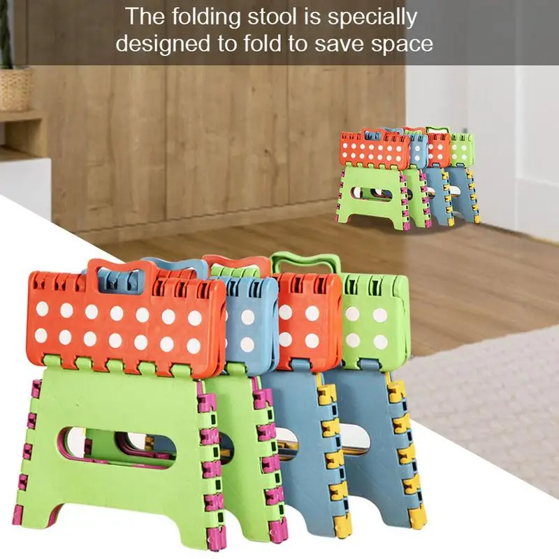 Foldable Step Stools Camping Stool Folding Chairs Spacing Saving Portable Step Stool For Adults Or Kids In Office Kitchen Home