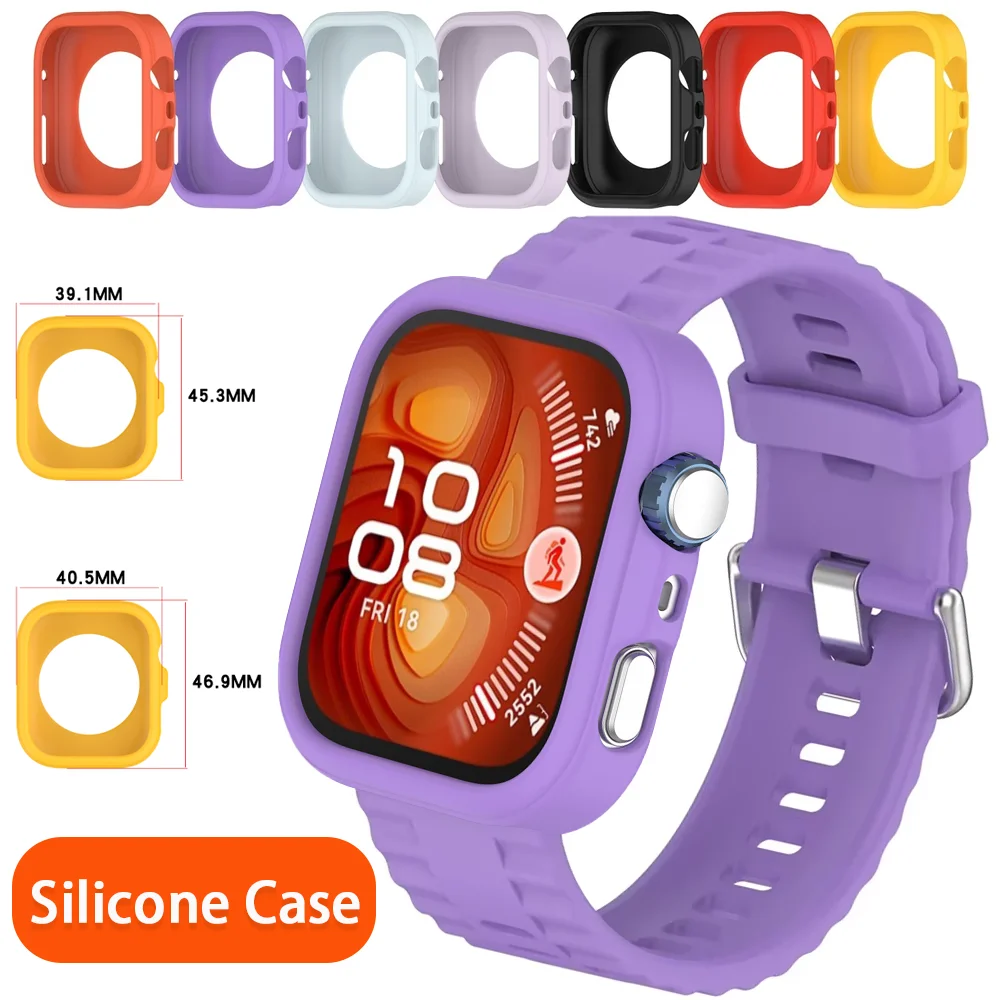 Silicone Case For Huawei watch Fit 5 Pro 4 Pro Accessories Soft Shockproof Protective Bumper Frame Shell Huawei Fit 5 4 Cover