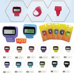 12Color Fitness Electronic Finger Counter, Mini Digital Display Hand Tally Counter 5-Digit Number Count Clicker Resettable Click