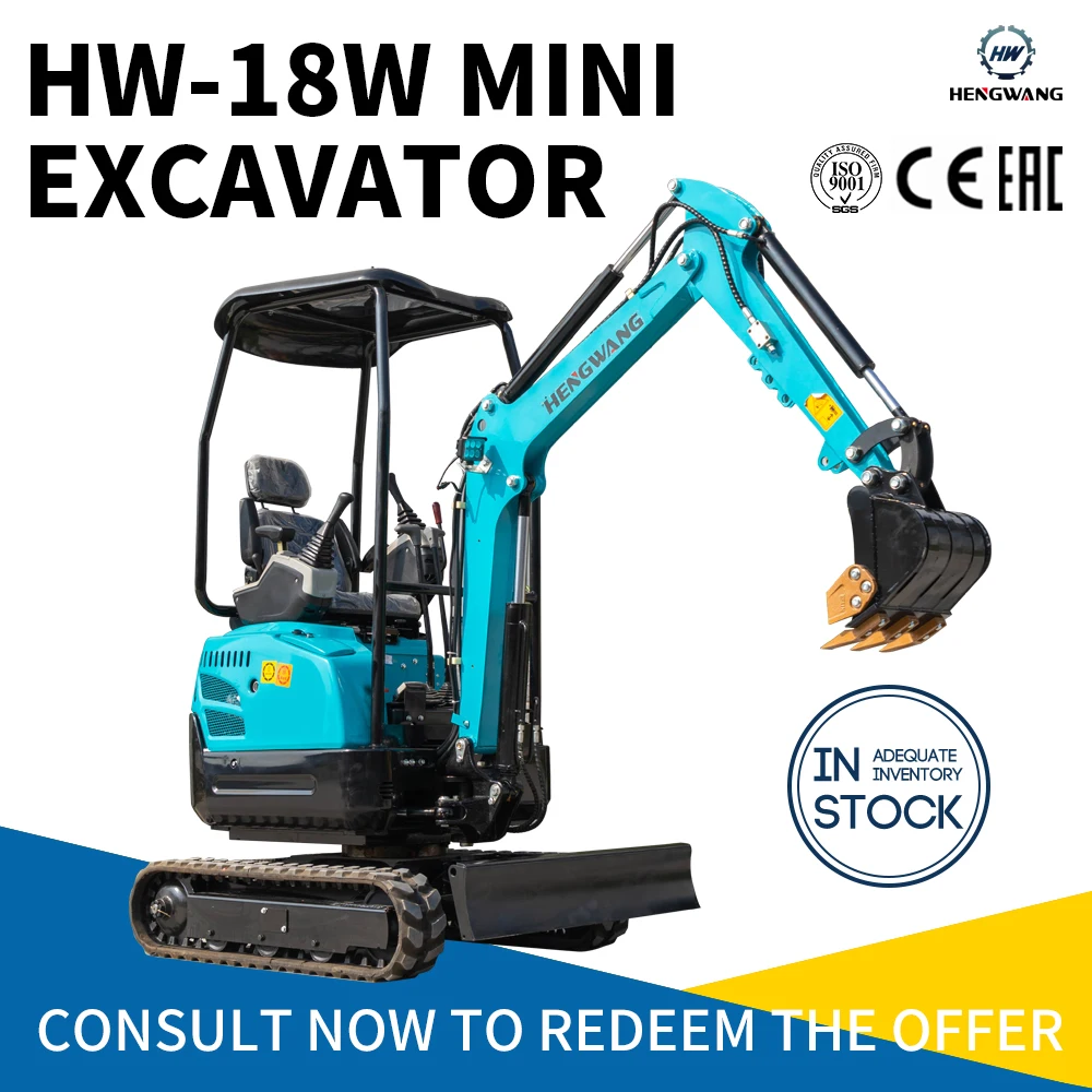 Wholesale Mini Excavator 2 Ton Mini Excavator Crawler Diesel Excavator Diesel Engine Kubota Farm Garden Support Customization