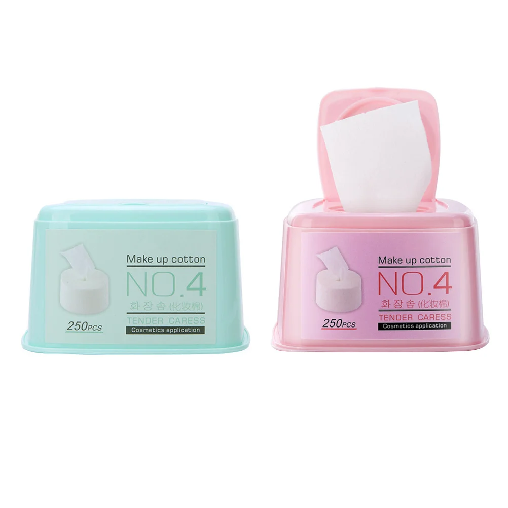 2Pcs Baumwolle Pads Zarte Textur Make-Up Entferner Gesichts Tissue Reinigung Pad Nagellack Entferner Sicher Geruchlos