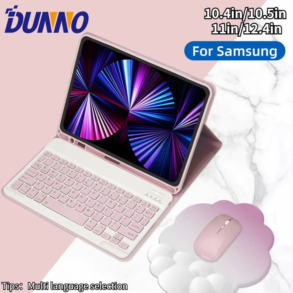 

Чехол с клавиатурой для планшета Samsung A9 plus S7/S8/S9 11 дюймов S9/S10 FE для S7/S8/S9/S10 Plus 12,4 A8 10,5 дюйма, чехол для планшета A7