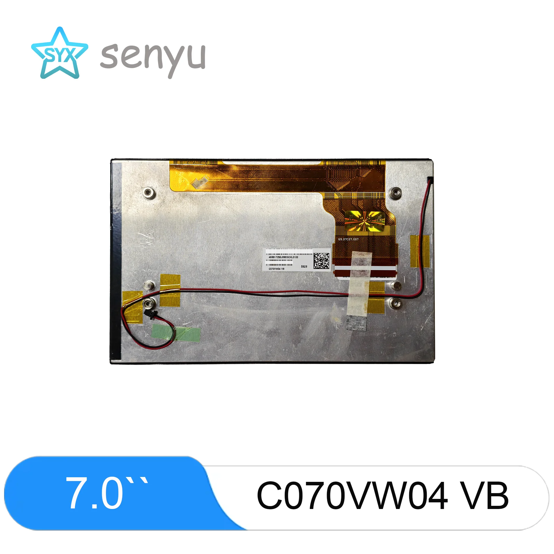7inch C070Vw04 Vb Display Screen Vehicle Instrument Central Control Display Screen