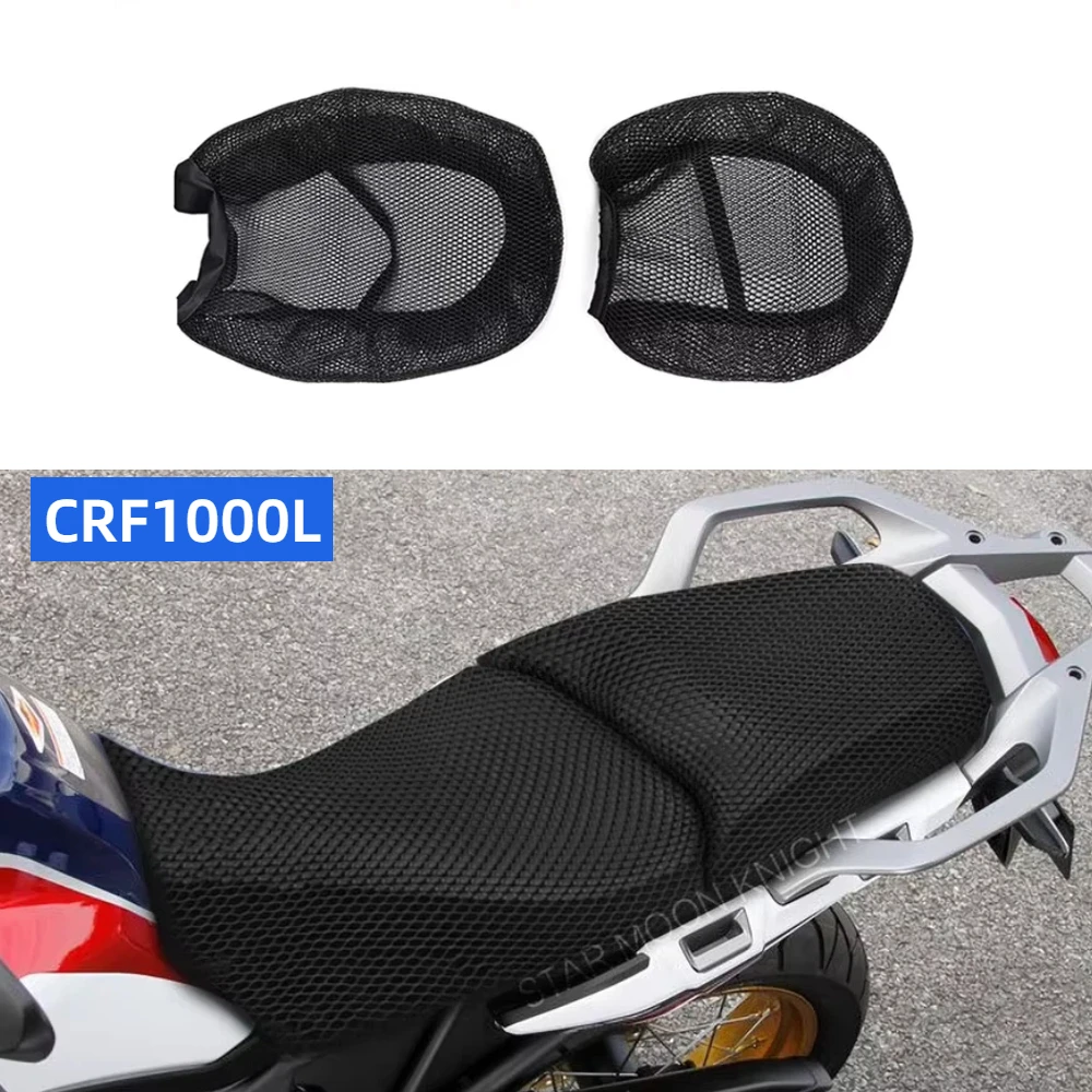 Motorcycle 3D Mesh Seat Cover Breathable Anti-Slip Seat Cushion Cover For HONDA CRF1000L CRF 1000 L Africa Twin Adventure Sports