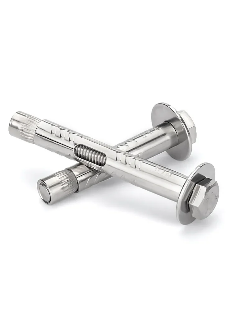 M6M8M10M12 304 ze stali nierdzewnej A2 zewnętrzna kołek rozporowy z łbem sześciokątnym beton kotwica śruba wbudowana śruba rozprężna L = 40 ~ 150mm