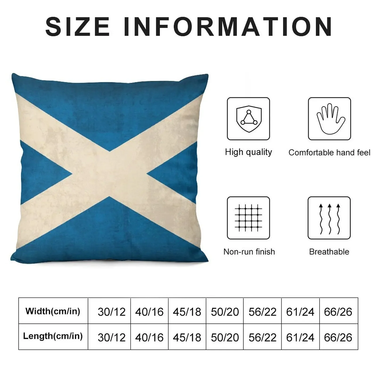 Scotland Flag Throw Pillow Couch Pillows Sofa Cover pillow