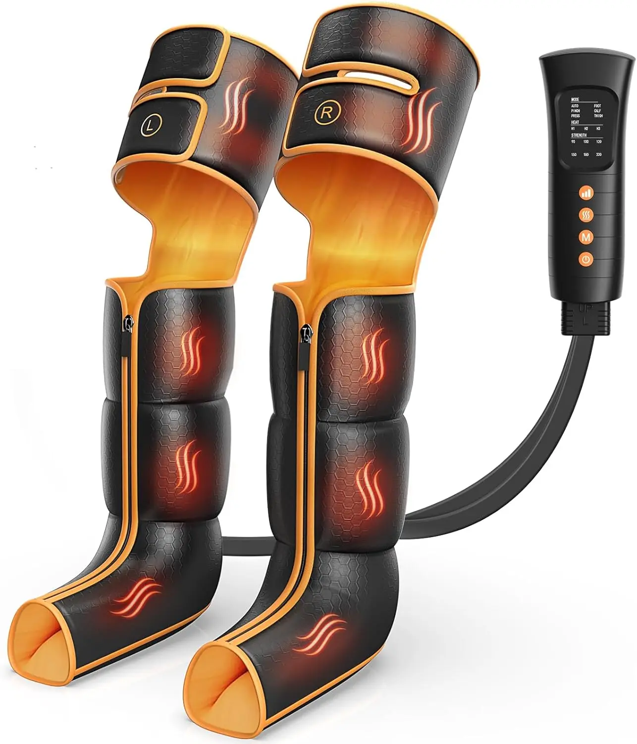 

Leg Massager with Heat and Compression, 6 Modes & Intensity for Pain Relief, Ideal Gift for Family