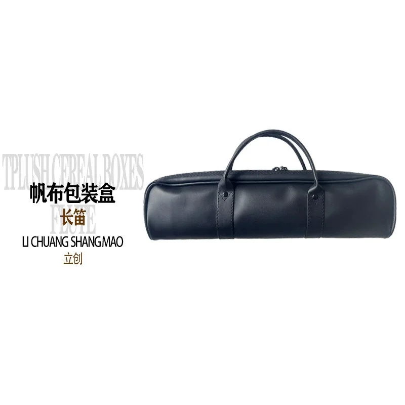 

16-Hole Flute Case Faux Storage Bag for Musicians Portable Carrying Organizer Protective Pouch Dizi Case