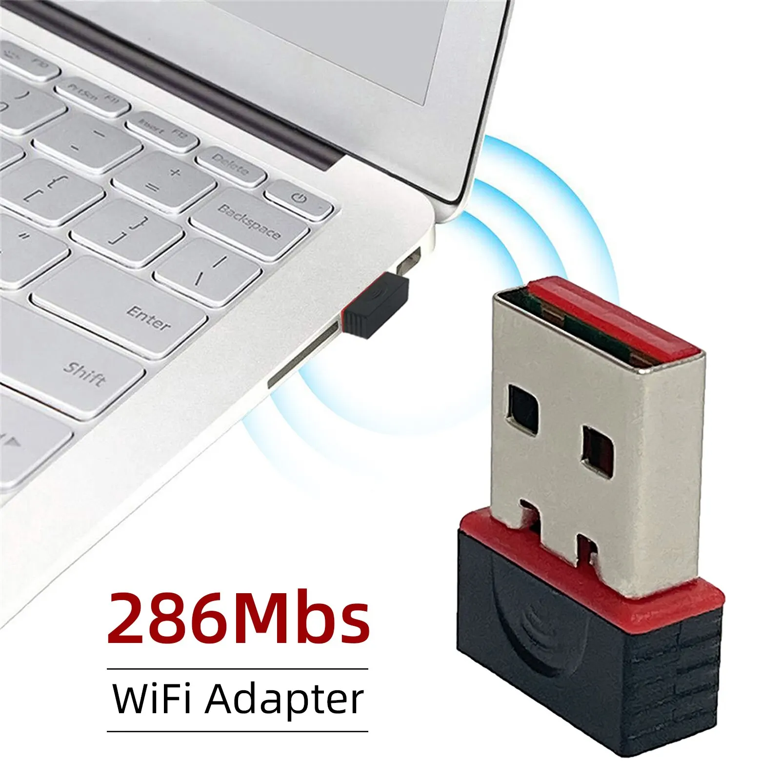 WIFI 6 Network Signal Reception Mini Driver-free Wi-Fi Adapter for PC Deskop Computer 2.4G Network Card USB Plug and Play