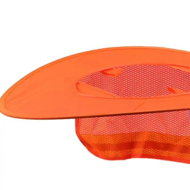 

Hat Cover Sun Shade Cap For Construction, Reflective Hat Hats Cover For Helmet Yellow,Orange Foldable Security & Protection