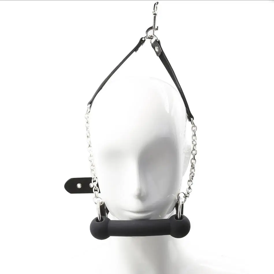 صنم الفم الكمامة BDSM عبودية مجموعة الرقيق تثبيت الفم الفم محشوة SM الكبار لعبة الجنس لعب للكبار المثيرة اللعب S2670