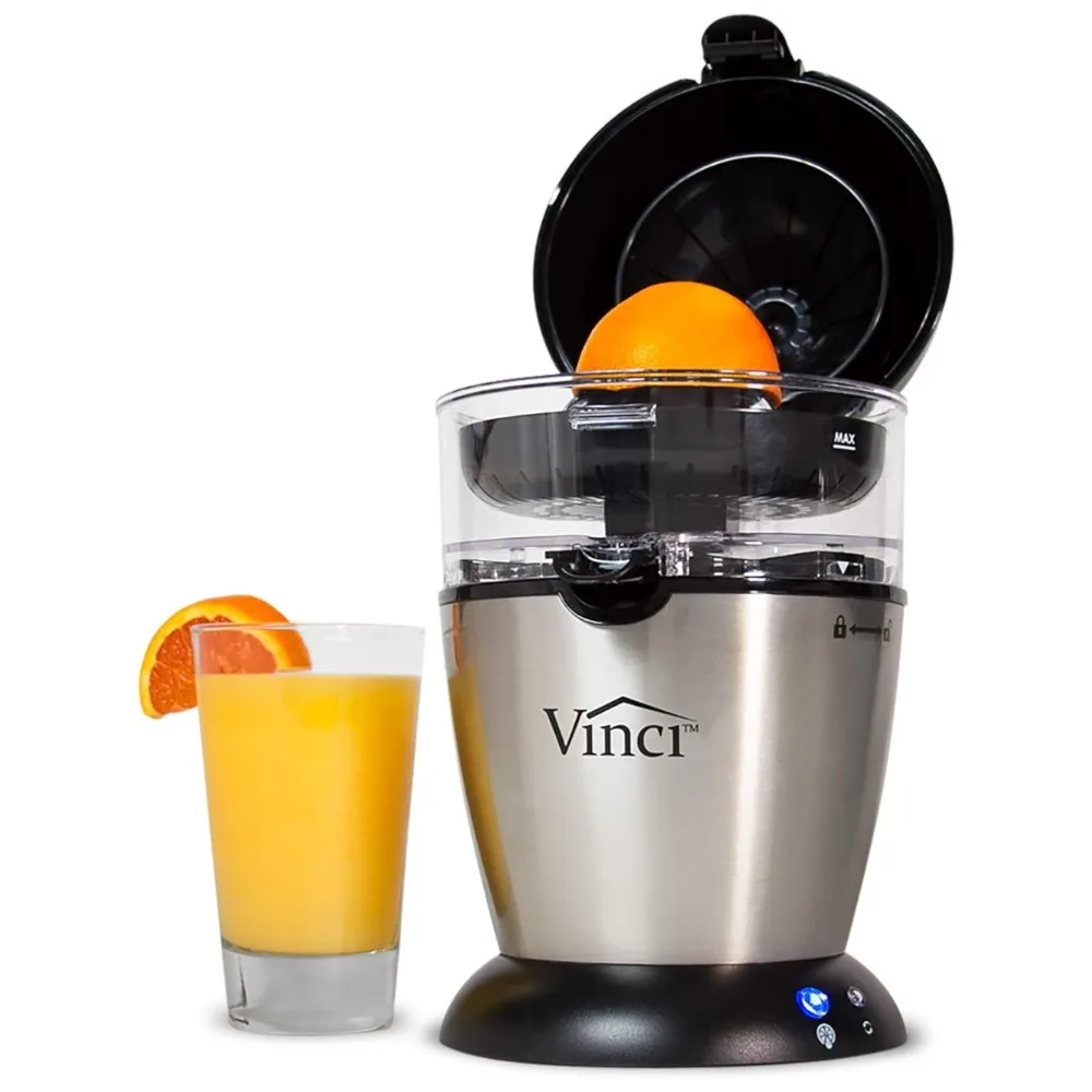 

Patented Electric Citrus Juicer 1-Button Easy Press Lemon Lime Orange Grapefruit Juice Squeezer