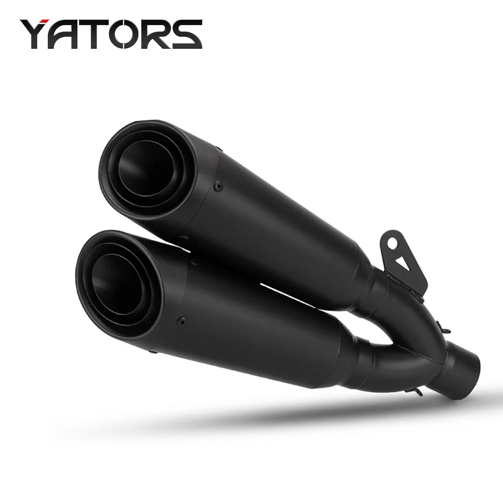 Für Honda CBR650R CBR650F CB650F/R 2014-2023 Komplettes Auspuffsystem Rohr 51mm Auspuffrohre – Detail 2
