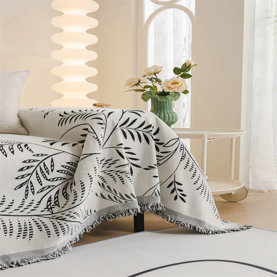 Woven Cotton Sofa Cover Blanket Sofa Towel for Living Room Furniture Dapestry Couch Coverecor T