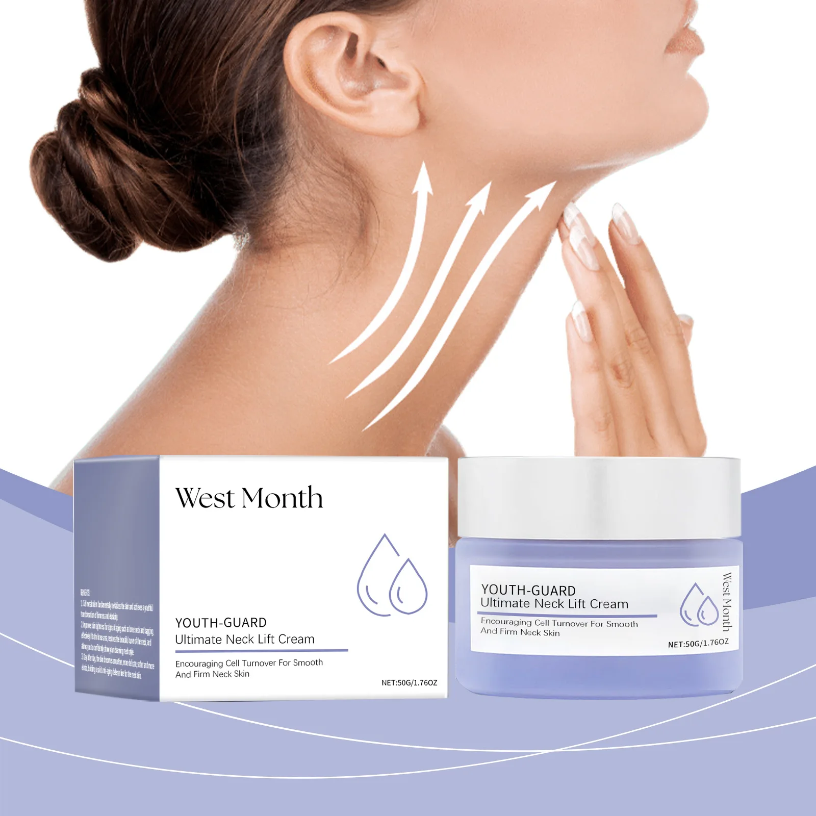 Neck Lift Cream Eliminate Neck Fine Lines Deeply Moisturizing Hydrate Firming Tightening Rejuvenation Nourishing Neck Care Cream