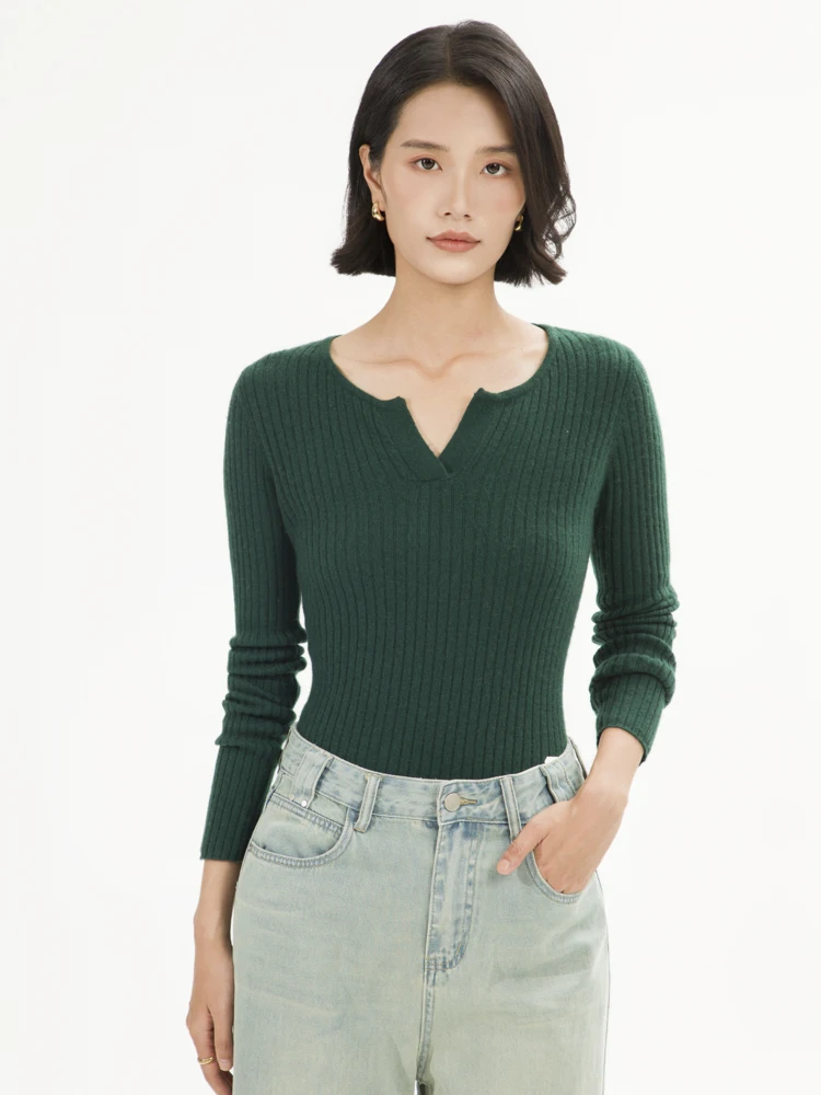 

Women's Minimalist V-Neck Pullover 100% Cashmere Soft Warm Cashmere Knit Sweater for Daily Casual Spring Autumn Winter Comfortab