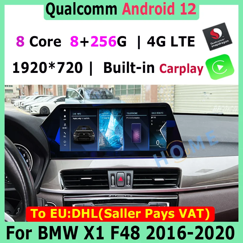 

Blade Screen 12.5" Android 13 Car Radio Stereo Video Multimedia Player Auto radio GPS For BMW X1 F48 NBT EVO Carplay 2016 - 2020