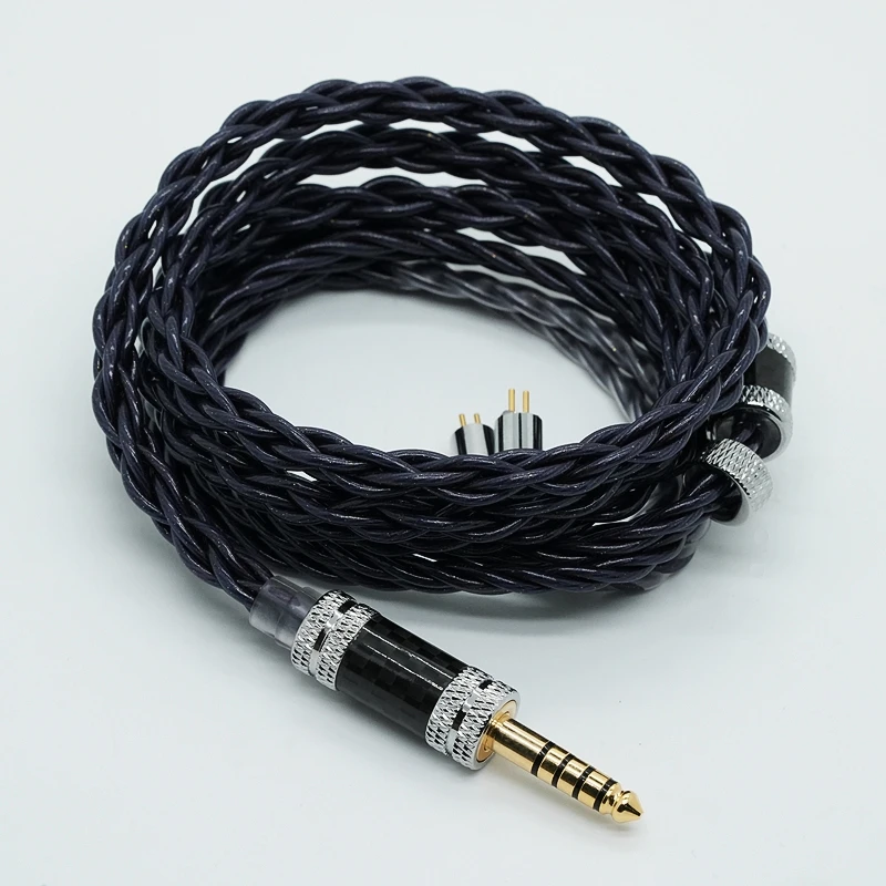 XINHS L11 Copper Gold Alloy 6 Core Earphone Upgrade Cable Balanced Plug 2.5/3.5/4.4mm MMCX 0.78mm 2Pin QDC IE900 IEM Cable