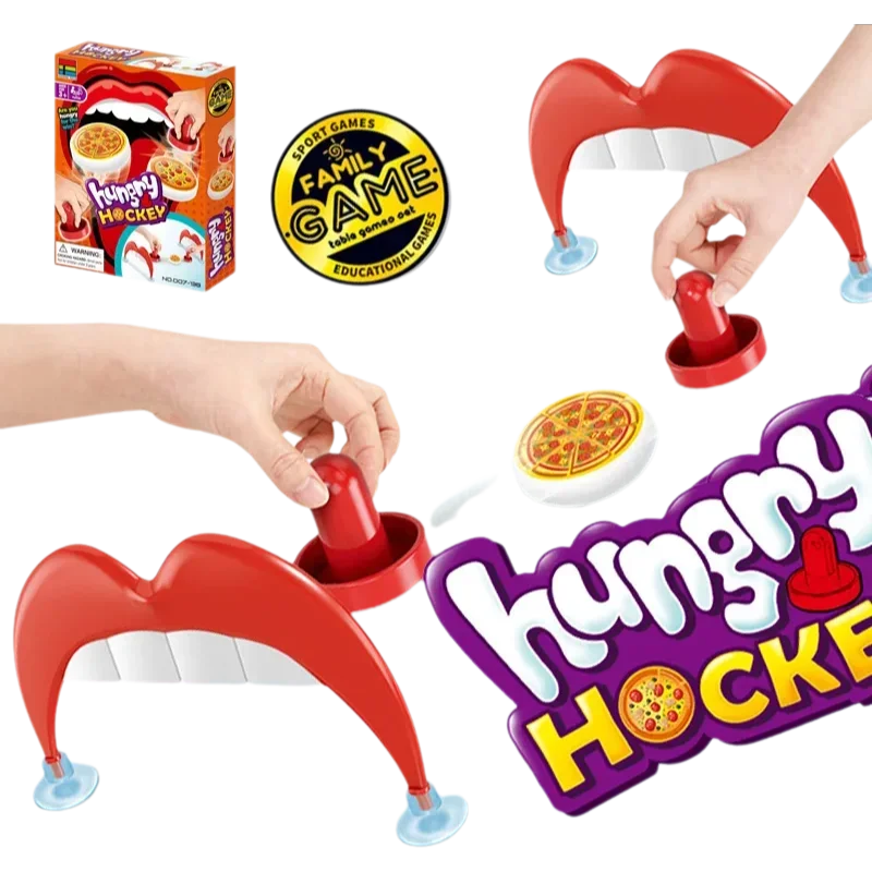 لعبة هوكي الجليد للبيتزا المكتبية، لعبة رقعة الشطرنج، لعبة تفاعلية بين الوالدين والطفل مناسبة للتجمعات العائلية وهدايا الحفلات