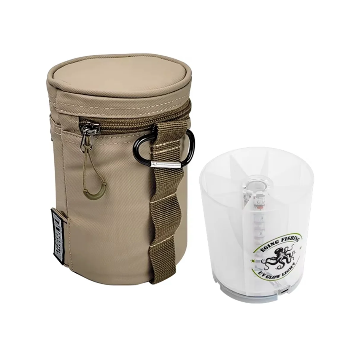 

UV Squid Jig Fill Light Accumulator for Squid Lure Sea Fishing Accessories Squid Light Charger Fishing Supplies Khaki