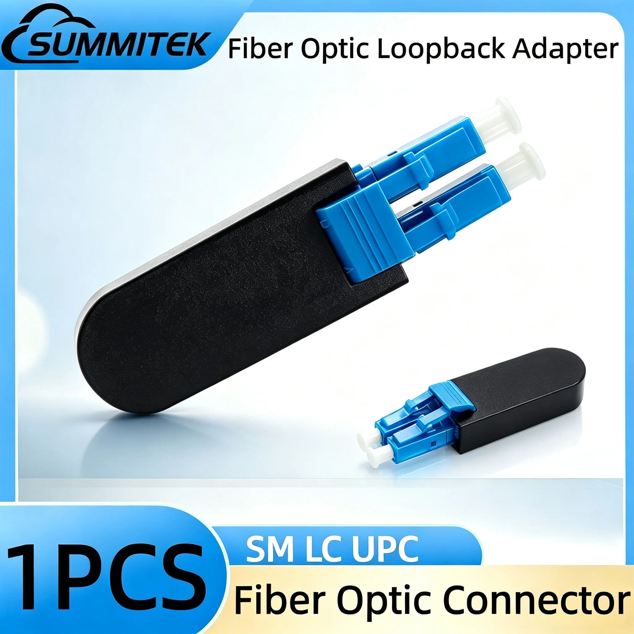 SUMMITEK Single Mode LC UPC Fiber Optic Circuitors Fiber Optic Loopback Adapter for Test Optical Signals