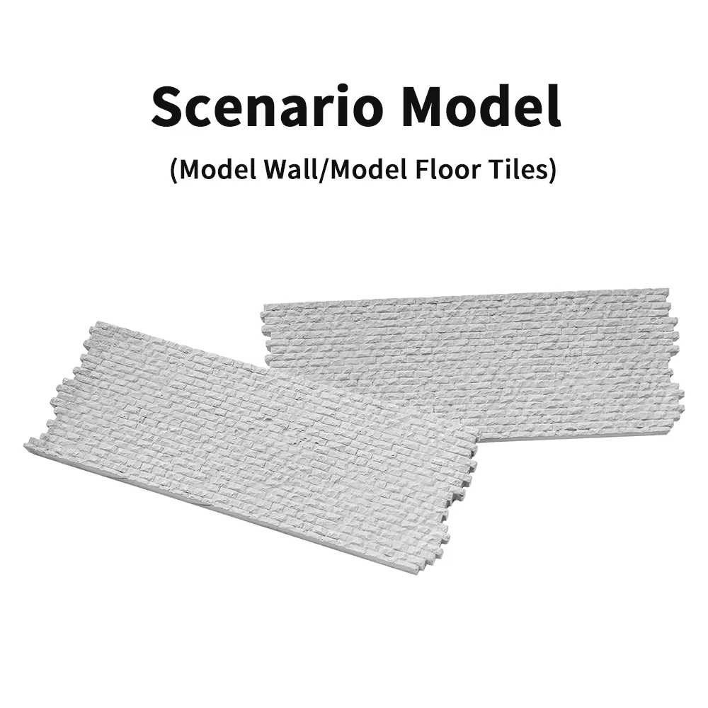 Modelo de protección de pendiente de tren ferroviario, 5x15cm, simulación de pared en miniatura, mesa de arena, paisaje, fabricación de modelos Diy para Diorama, 1 ud.