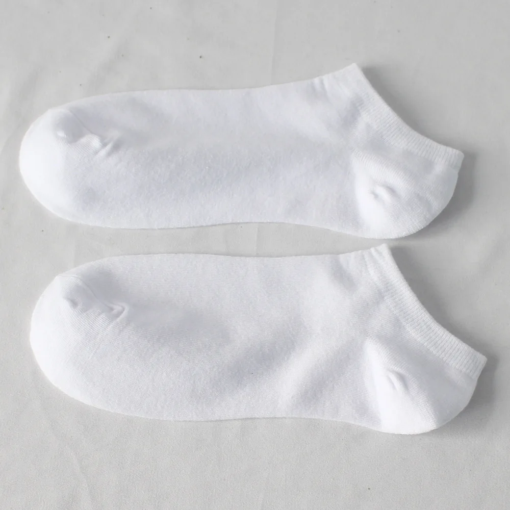 5 Paar Sommer-Herren-Bootssocken aus 100 % Baumwolle, dünn, atmungsaktiv, hochwertige kurze Socken, schwarz, weiß, Damen-Alltags-Knöchelsocken – Detail 5