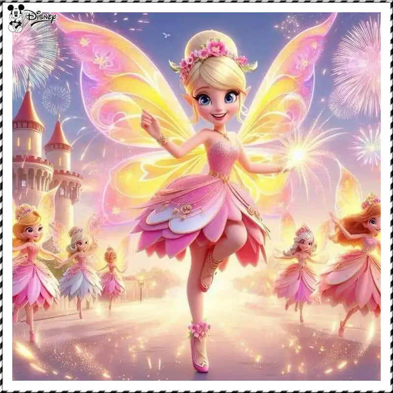 لوحة ماسية خماسية دي من ديزني ، فقاعات غرزة كرتونية ، مجموعة فسيفساء كاملة ، ديكور غرفة أطفال لطيف ، هدية ، وصول جديد