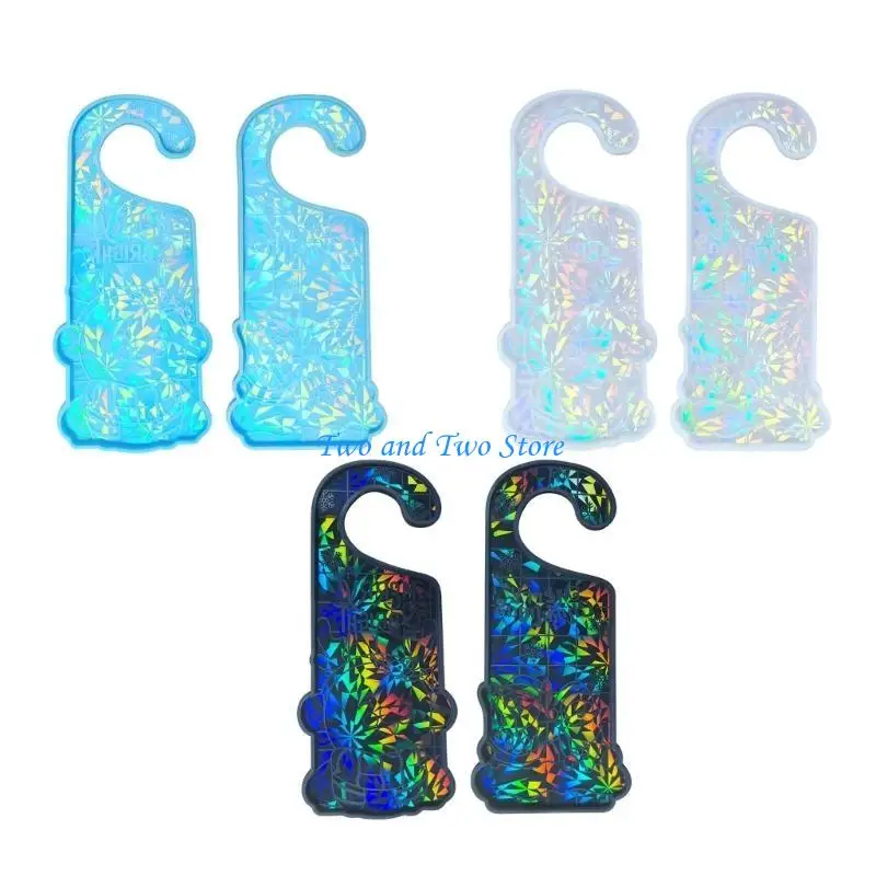 HX6F كريستال المجسم عيد الميلاد مقبض الباب بطاقة الحرف قالب من السيليكون مناسبة للإيبوكسي Crafts بها بنفسك الحرف صنع المجوهرات #4