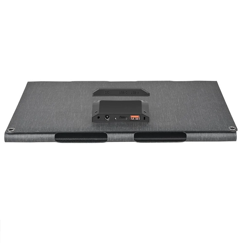 80 واط 18 فولت/12 فولت/5 فولت شاحن بالطاقة الشمسية قابل للطي ETFE شاحن لوحة طاقة شمسية USB/Type-c/DC Ouput للهاتف المحمول شاحن بطارية فارغة