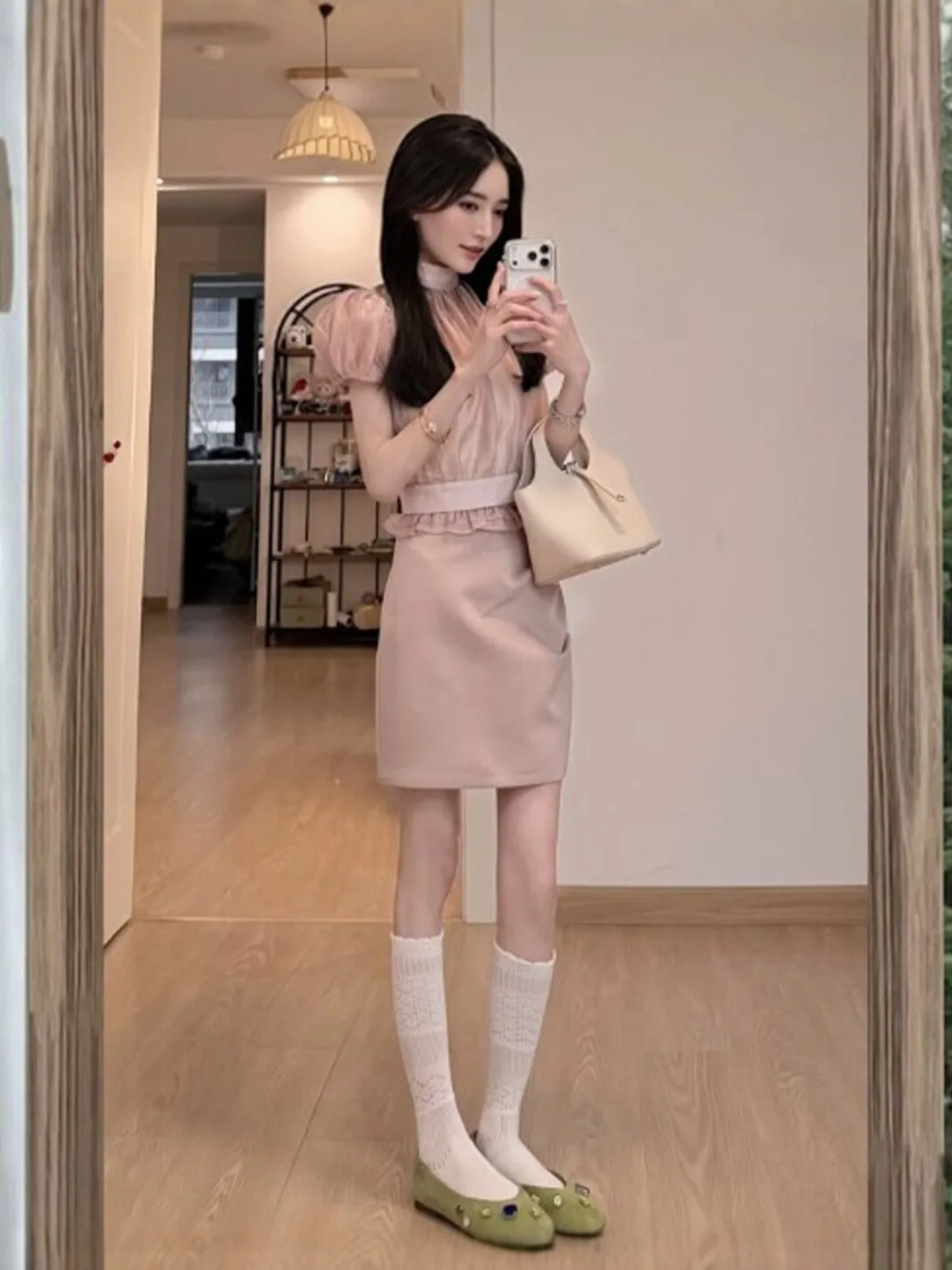 

Elegant Two-Piece Set Women's Fashion Summer Outfit Short Sleeve T-Shirt High Waist Skirt Comfortable Cotton Soft Style