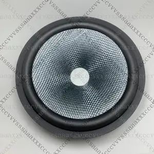 Bilashmart Replacement 6.5 Fiber Speaker Cone Rubber Surround Speaker Recon Gray Blue . . ..