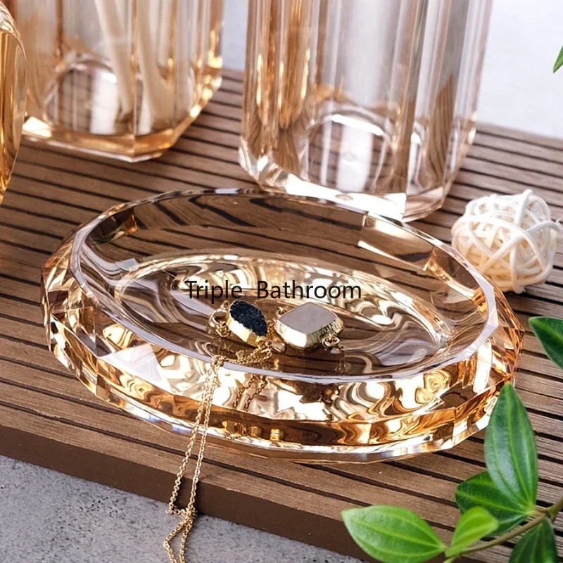 

1pc Acrylic Soap Box Bathroom and Bathroom Appliances Bedroom Home Decoration Jewelry Storage Box Bedroom Necklace Storage Tray