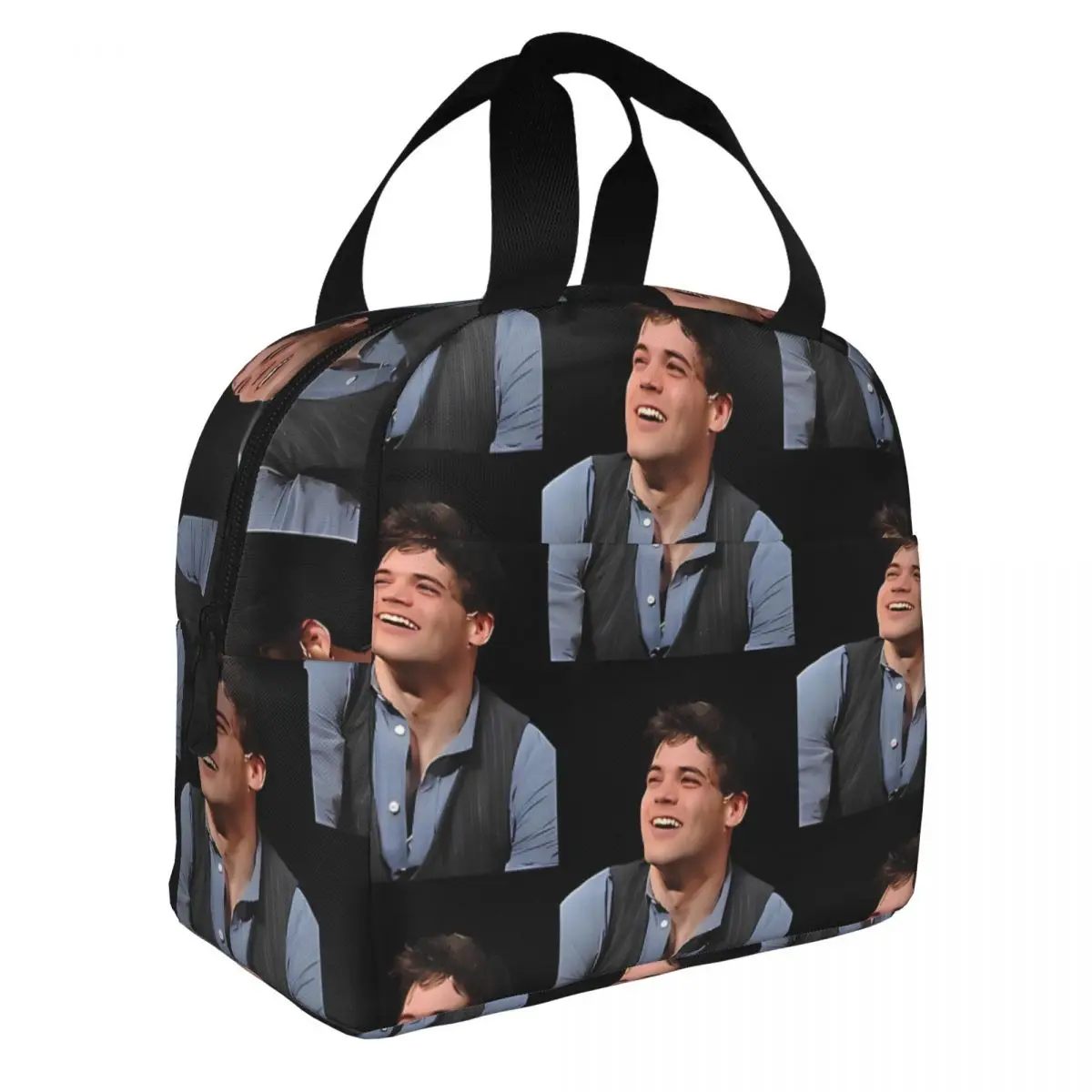 Custom Jeremy Jordan Newsies Lunch Bag for School Waterproof Picnic Thermal Cooler Insulated Lunch Box Women Kids Tote Bags