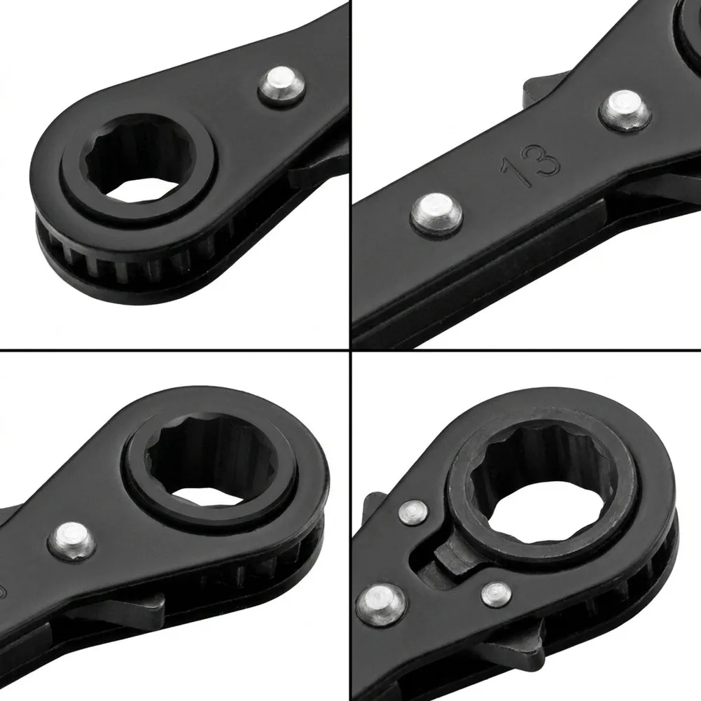 DIY Projects 6x8mm Compact Wrench Chrome Vanadium Steel Wrench Mechanic's Wrench Optimal Strength Tight Space Use